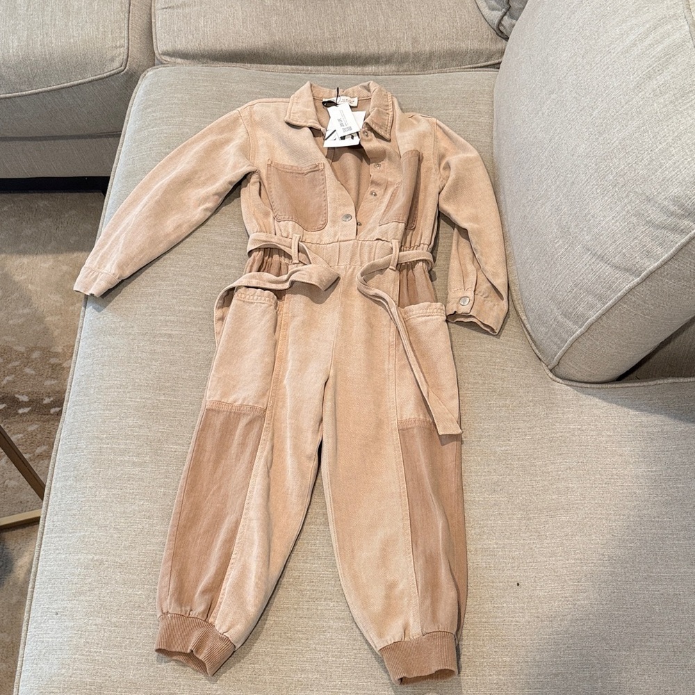 Zara Beige Kids Jumpsuit